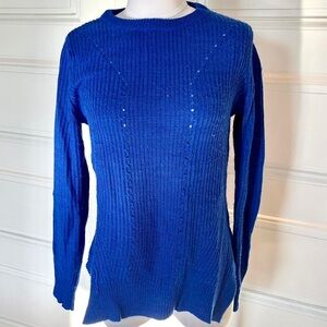 Royal Blue Knot sweater